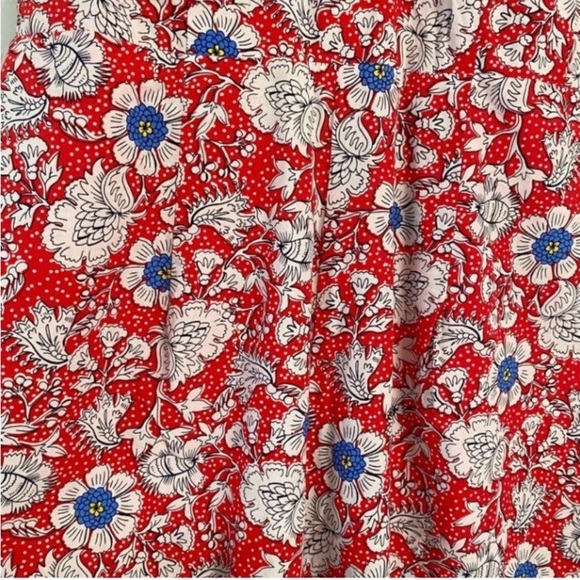 LOFT Red Floral Halter Jumpsuit - Picture 4 of 6